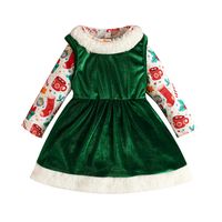 Elegante Dibujos Animados Bloque De Color Poliéster Vestidos Para Niñas sku image 10