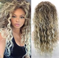 Women's Simple Style Holiday High Temperature Wire Long Bangs Long Curly Hair Wigs sku image 2
