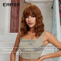 Women's Simple Style Street High Temperature Wire Bangs Curls Wigs sku image 1