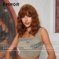 Women's Simple Style Street High Temperature Wire Bangs Curls Wigs main image 4