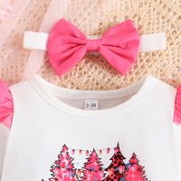 Cute Cartoon Leopard Polyester Girls Clothing Sets main image 2