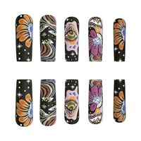 Casual Flower Plastic Nail Patches 1 Set main image 5