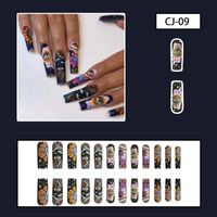 Casual Flower Plastic Nail Patches 1 Set sku image 1