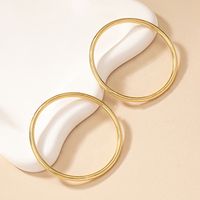 Simple Style Circle Round Alloy Plating 14k Gold Plated Women's Wristband main image 3
