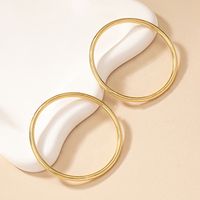 Style Simple Cercle Rond Alliage Placage Plaqué Or 14k Femmes Bracelet main image 3