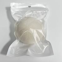 Casual Solid Color Sponge Facial Cleaning Puff 1 Piece sku image 1