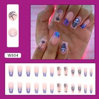 French Style Sweet Solid Color Cartoon Star Butterfly Plastic Nail Patches 1 Set main image 4