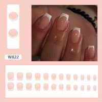 French Style Sweet Solid Color Cartoon Star Butterfly Plastic Nail Patches 1 Set sku image 18