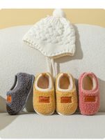 Kid's Basic Solid Color Round Toe Plush Slippers main image 4