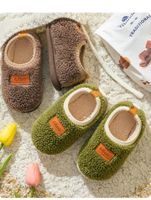 Kid's Basic Solid Color Round Toe Plush Slippers main image 5
