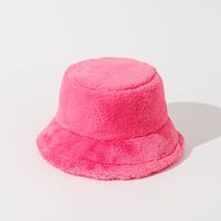 Women's Elegant Basic Simple Style Solid Color Big Eaves Bucket Hat sku image 15