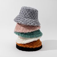 Women's Simple Style Solid Color Big Eaves Bucket Hat main image 4