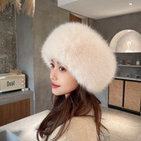 Women's Simple Style Solid Color Flat Eaves Wool Cap main image 3