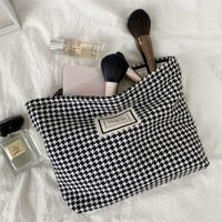 Basic Streetwear Plaid Cotton Polyester Square Makeup Bags main image 5