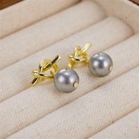 1 Pair Casual Baroque Style Classic Style Irregular Inlay Stainless Steel Artificial Pearls 18k Gold Plated Drop Earrings main image 4