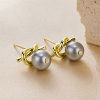 1 Pair Casual Baroque Style Classic Style Irregular Inlay Stainless Steel Artificial Pearls 18k Gold Plated Drop Earrings main image 5