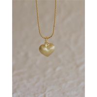 Simple Style Heart Shape Copper Plating Pendant Necklace sku image 2