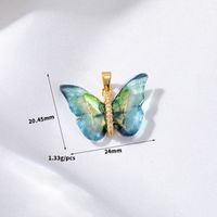 Sweet Butterfly Copper Plating 14k Gold Plated Jewelry Accessories sku image 1