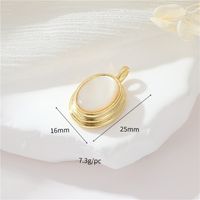 Simple Style Square Copper Plating Inlay Zircon 14k Gold Plated Jewelry Accessories sku image 9