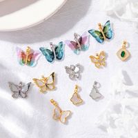 Sweet Butterfly Copper Plating 14k Gold Plated Jewelry Accessories main image 1