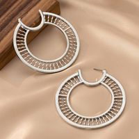 1 Pair Simple Style Round Zinc Alloy Earrings main image 4