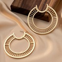1 Pair Simple Style Round Zinc Alloy Earrings main image 3