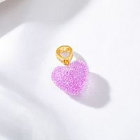 Simple Style Heart Shape Copper Plating 14k Gold Plated Jewelry Accessories sku image 7