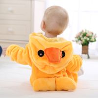 Casual Animal Velvet Polyester Baby Rompers main image 4