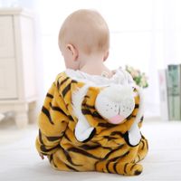 Casual Animal Velvet Polyester Baby Rompers main image 2