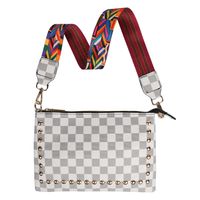 Women's Medium Pu Leather Printing Vacation Square Zipper Crossbody Bag sku image 2