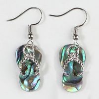 1 Pair Casual Geometric Irregular Plating Abalone Shell Drop Earrings sku image 24