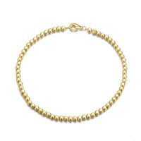 Simple Style Oval Sterling Silver Polishing Stripe Plating 18k Gold Plated White Gold Plated Silver Plated Bracelets sku image 1