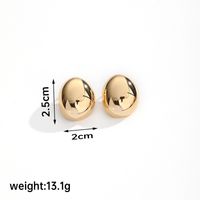 1 Pair Ig Style Water Droplets Plating Copper 18k Gold Plated Ear Studs sku image 6