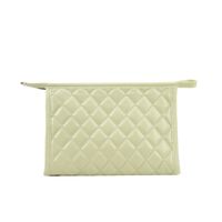 Elegant Plaid Solid Color Pu Leather Square Makeup Bags main image 5