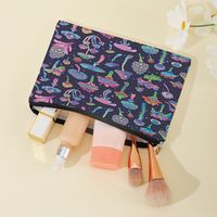 Basic Printing Flannel Square Makeup Bags main image 3