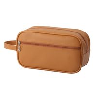 Casual Solid Color Pu Leather Nylon Storage Bag Makeup Bags main image 2
