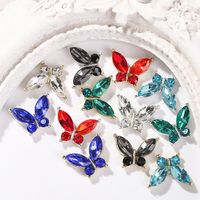 Sweet Butterfly Rhinestone Nail Decoration Accessories 1 Piece main image 1