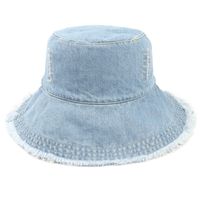 Unisex Basic Cowboy Style Modern Style Solid Color Wide Eaves Bucket Hat main image 5