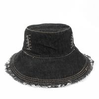 Unisex Basic Cowboy-stil Moderner Stil Einfarbig Breite Traufen Bucket Hat sku image 2