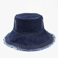 Unisex Basic Cowboy Style Modern Style Solid Color Wide Eaves Bucket Hat sku image 1
