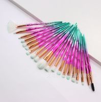 Elegant Artificial Fiber Plastic Handgrip Makeup Brushes 1 Set sku image 1
