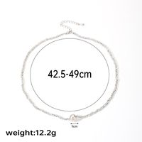 Retro Commute Irregular Flower Copper Beaded Plating Inlay Freshwater Pearl 18k Gold Plated Pendant Necklace Necklace sku image 2