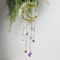 Modern Style Moon White Crystal Wind Chime main image 3