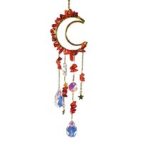Modern Style Moon White Crystal Wind Chime main image 2