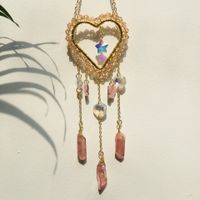 Modern Style Heart Shape Crystal Wind Chime sku image 5