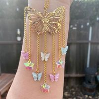 Modern Style Butterfly Crystal Pendant main image 1
