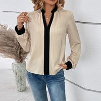Women's Blouse Long Sleeve Blouses Casual Elegant Solid Color main image 2