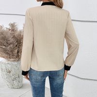 Women's Blouse Long Sleeve Blouses Casual Elegant Solid Color main image 4