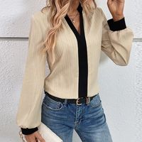 Women's Blouse Long Sleeve Blouses Casual Elegant Solid Color main image 5