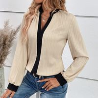 Women's Blouse Long Sleeve Blouses Casual Elegant Solid Color main image 6